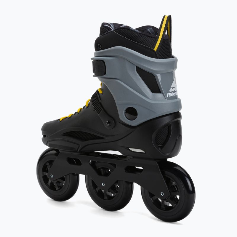 Pattini Rollerblade RB 110 3WD nero/giallo zafferano per uomo 3