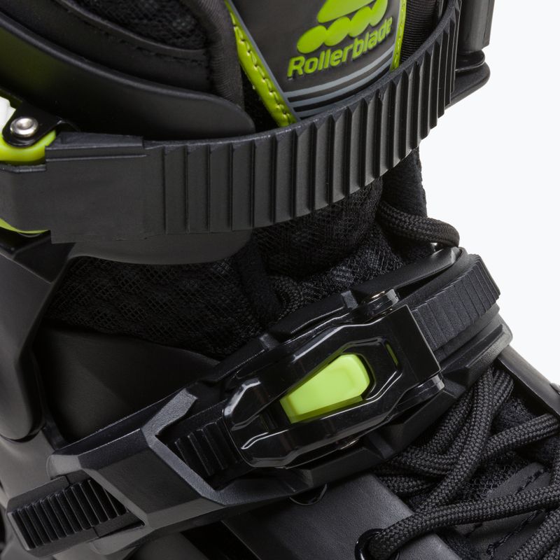 Rollerblade Apex 3WD pattini a rotelle per bambini nero/lime 5