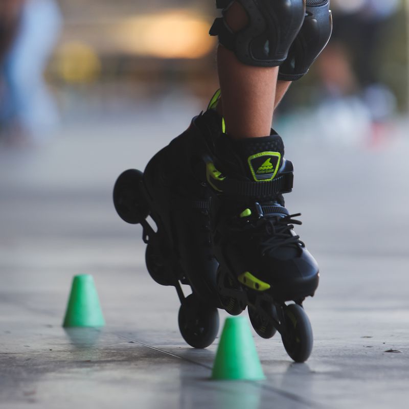 Rollerblade Apex 3WD pattini a rotelle per bambini nero/lime 10