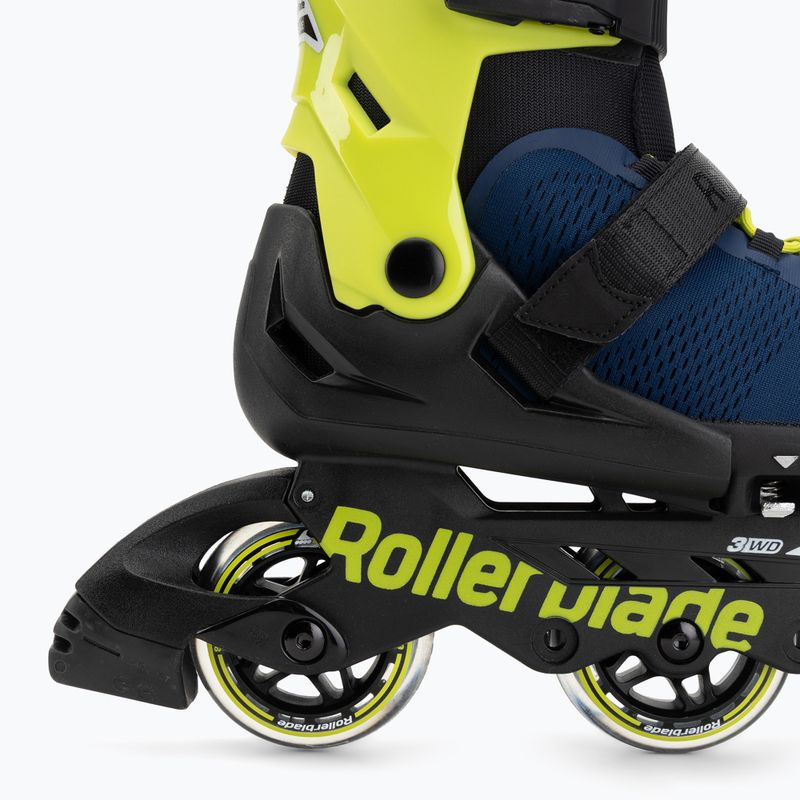 Pattini per bambini Rollerblade Microblade 3WD Jr blue royal/lime 6