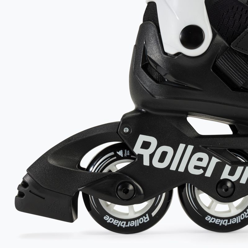 Pattini a rotelle Rollerblade Microblade per bambini nero/bianco 8
