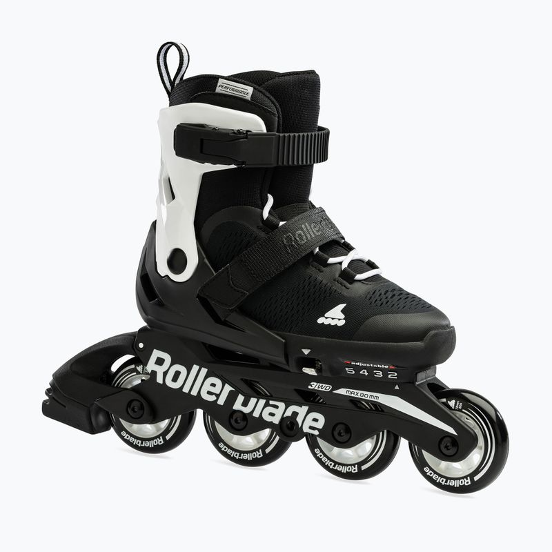 Pattini a rotelle Rollerblade Microblade per bambini nero/bianco 9