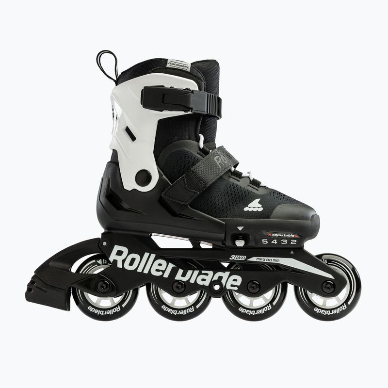 Pattini a rotelle Rollerblade Microblade per bambini nero/bianco 11