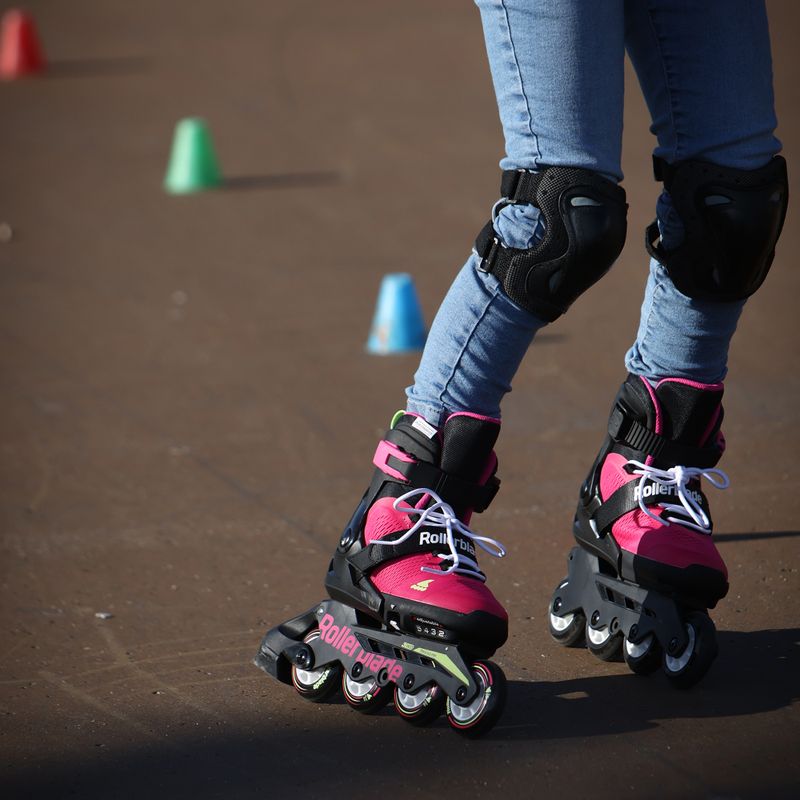 Pattini a rotelle per bambini Rollerblade Microblade rosa/verde chiaro 11