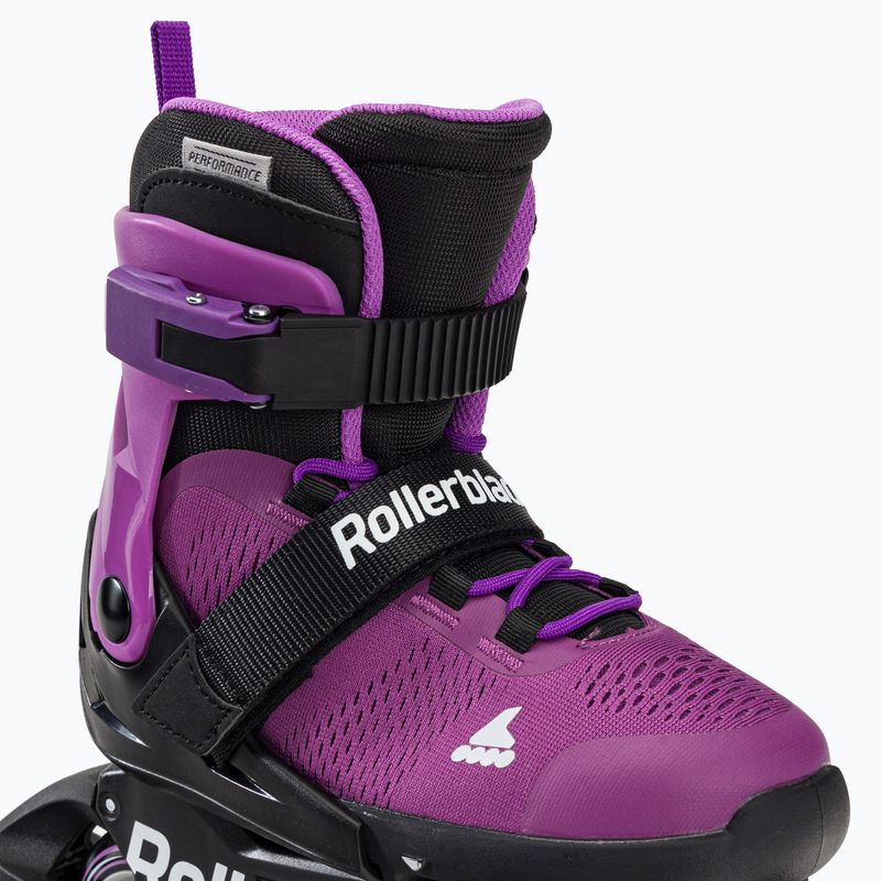 Pattini a rotelle per bambini Rollerblade Microblade viola/nero 6