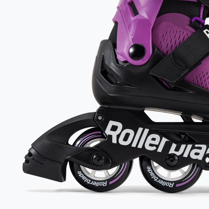 Pattini a rotelle per bambini Rollerblade Microblade viola/nero 8