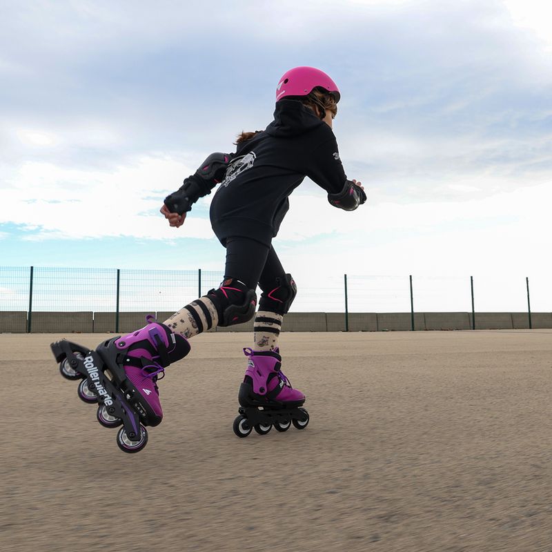 Pattini a rotelle per bambini Rollerblade Microblade viola/nero 11