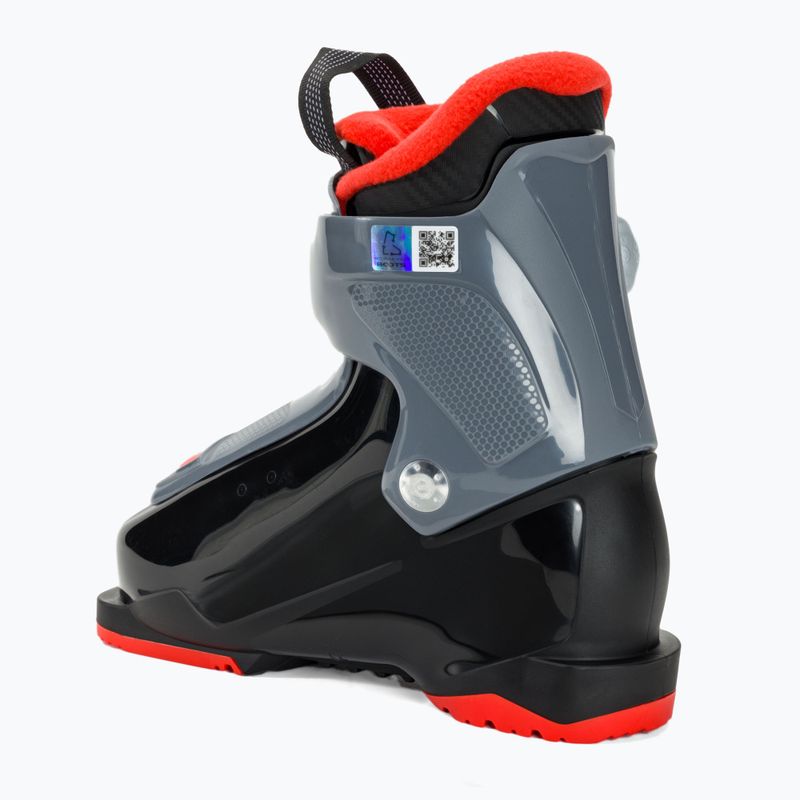 Scarponi da sci per bambini Nordica Speedmachine J1 nero/antracite/rosso 2