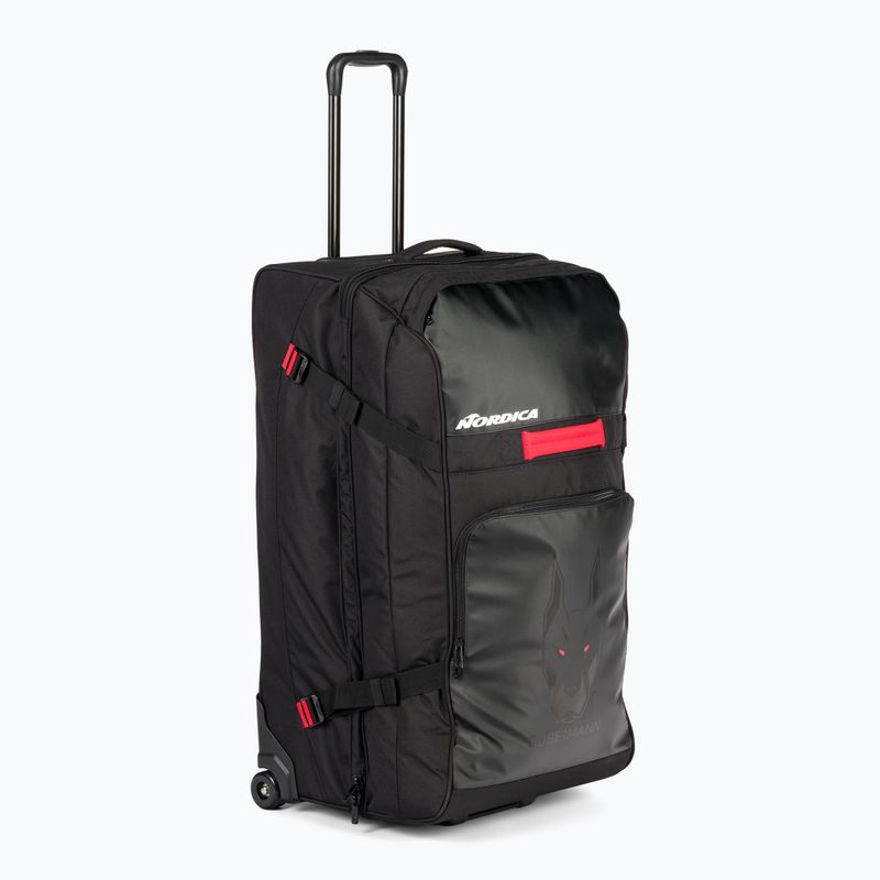 Borsa da viaggio Nordica Race XL Duffle Roller Dobermann 120 l nero/rosso 2