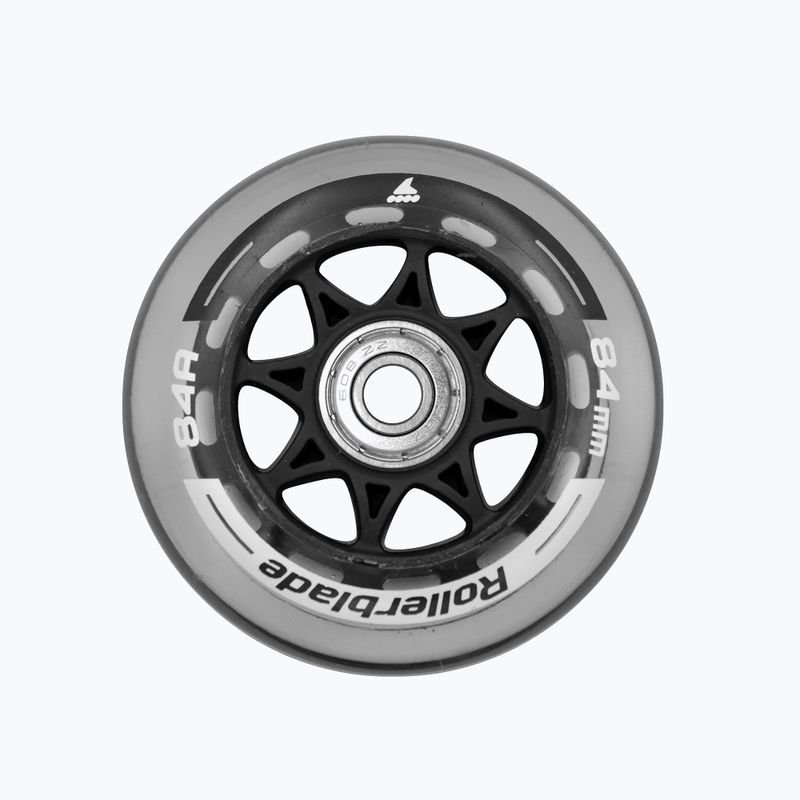 Ruote Rollerblade XT 84 mm/84A + SG7 8 pezzi ruote rollerblade trasparenti con cuscinetti.