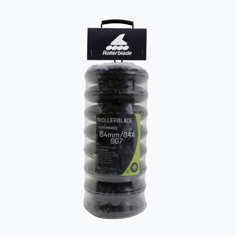Ruote Rollerblade XT 84 mm/84A + SG7 8 pezzi ruote rollerblade trasparenti con cuscinetti. 2