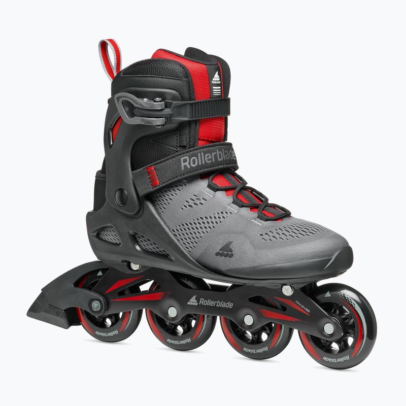 Pattini Rollerblade Macroblade 84 grigio scuro/rosso da uomo 8