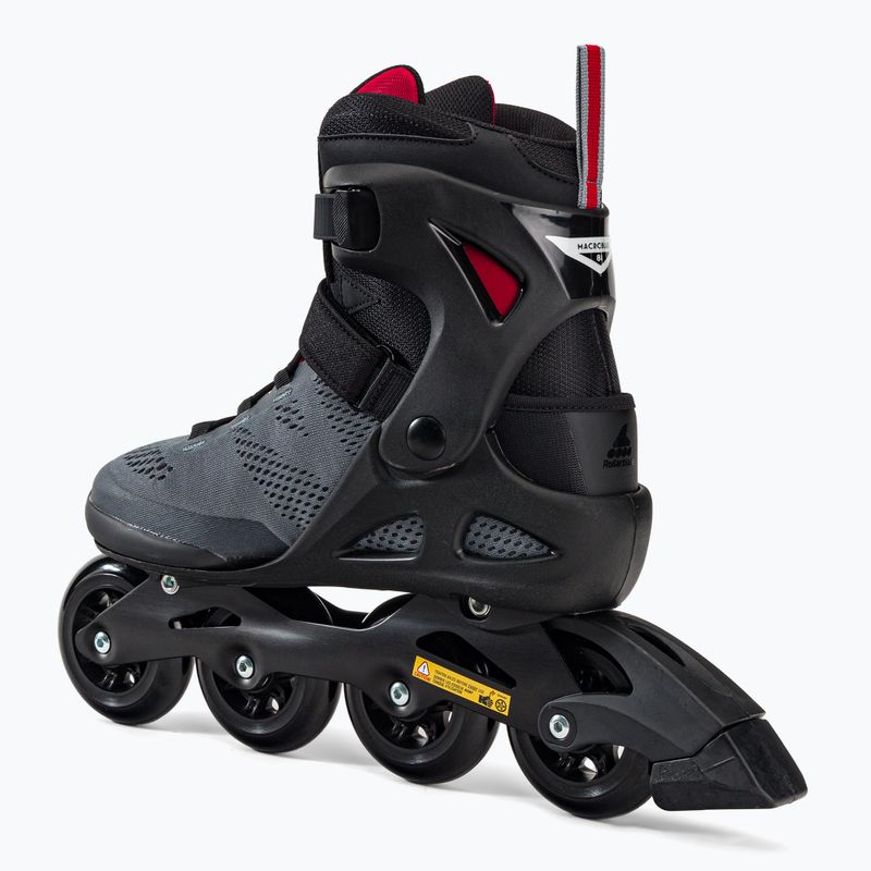 Pattini Rollerblade Macroblade 84 grigio scuro/rosso da uomo 3