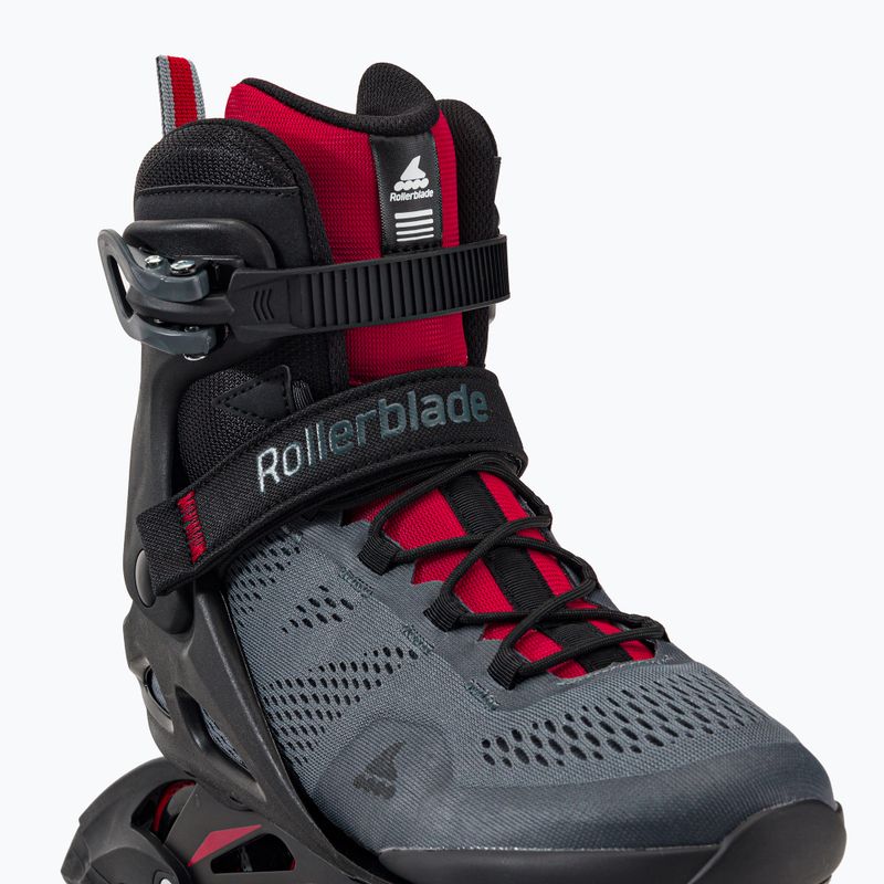 Pattini Rollerblade Macroblade 84 grigio scuro/rosso da uomo 5