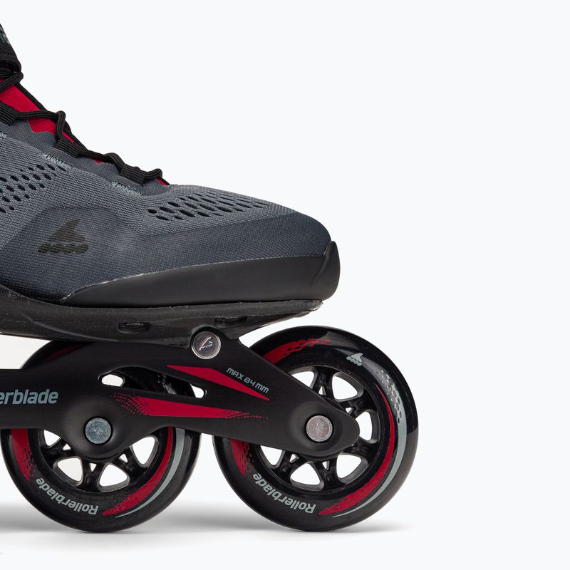 Pattini Rollerblade Macroblade 84 grigio scuro/rosso da uomo 6