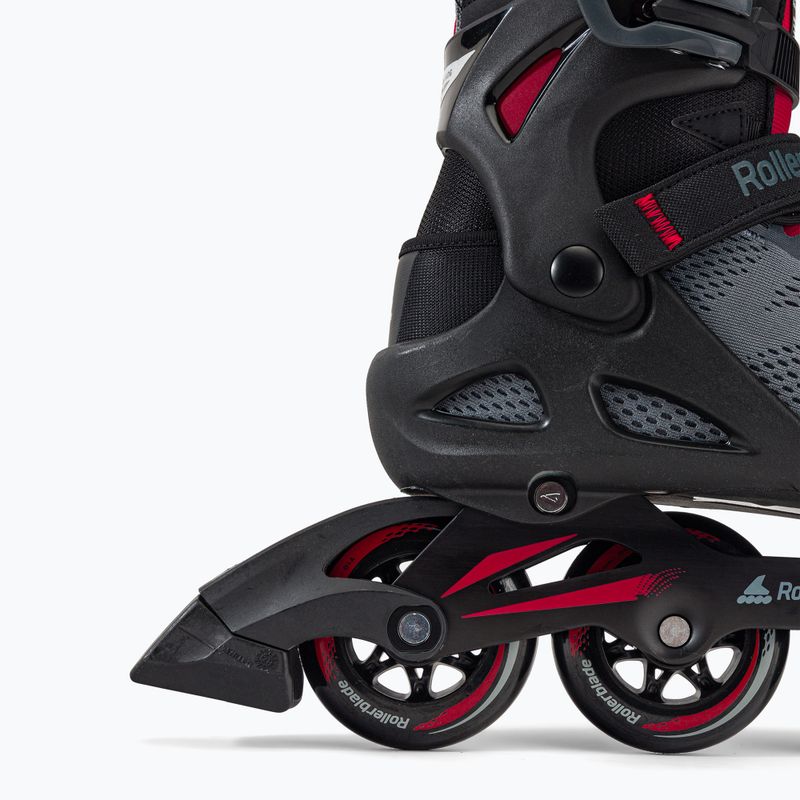 Pattini Rollerblade Macroblade 84 grigio scuro/rosso da uomo 7