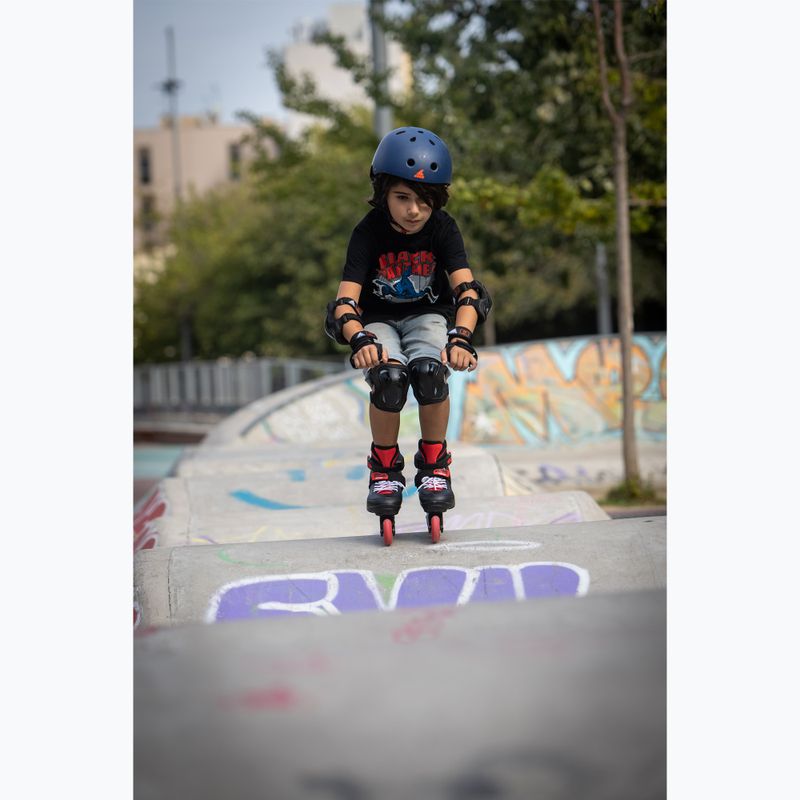 Pattini per bambini con protezioni Rollerblade Fury Combo Jr black/red 5