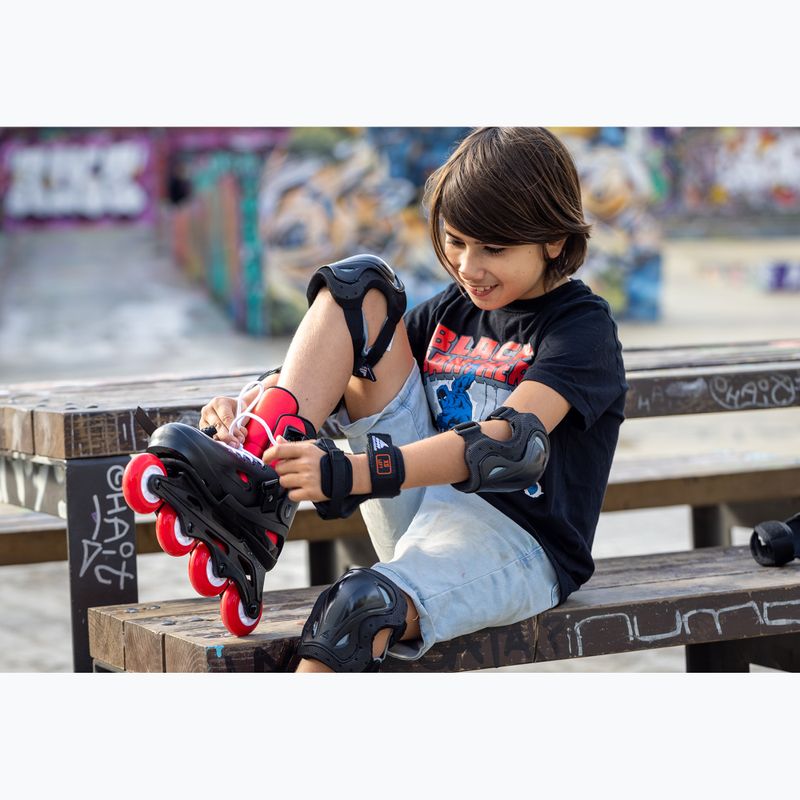 Pattini per bambini con protezioni Rollerblade Fury Combo Jr black/red 6