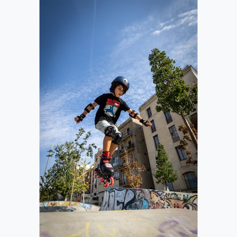 Pattini per bambini con protezioni Rollerblade Fury Combo Jr black/red 8