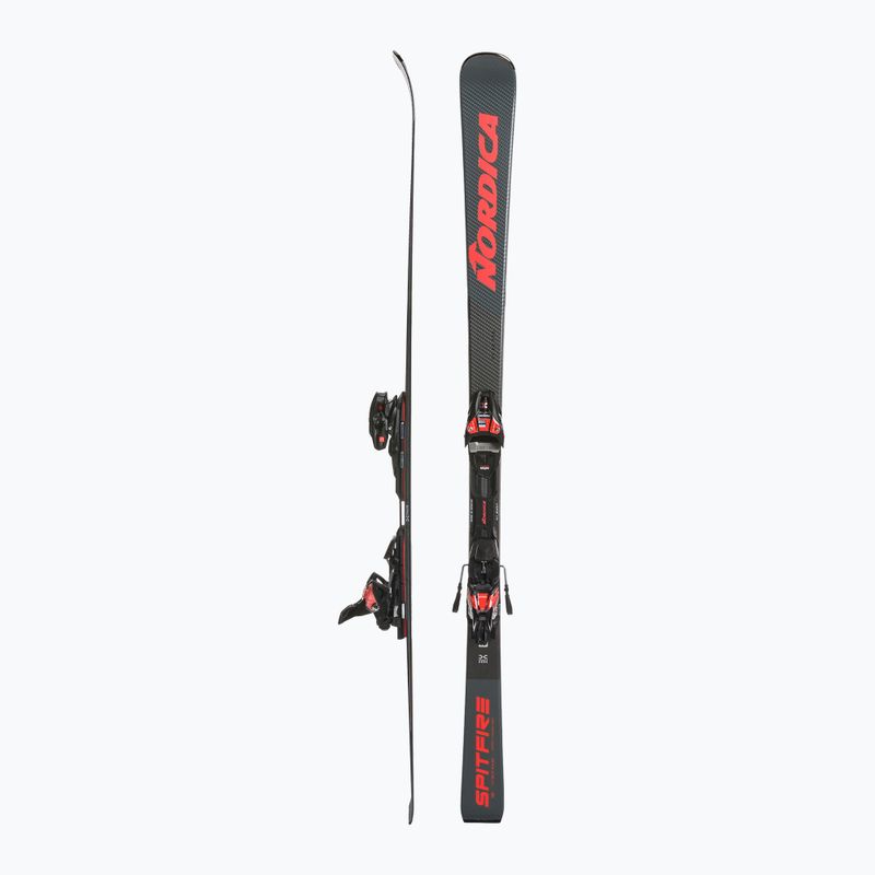 Sci da discesa Nordica Spitfire DC 68 Pro FDT + attacchi XCELL12 FDT grigio/rosso 2