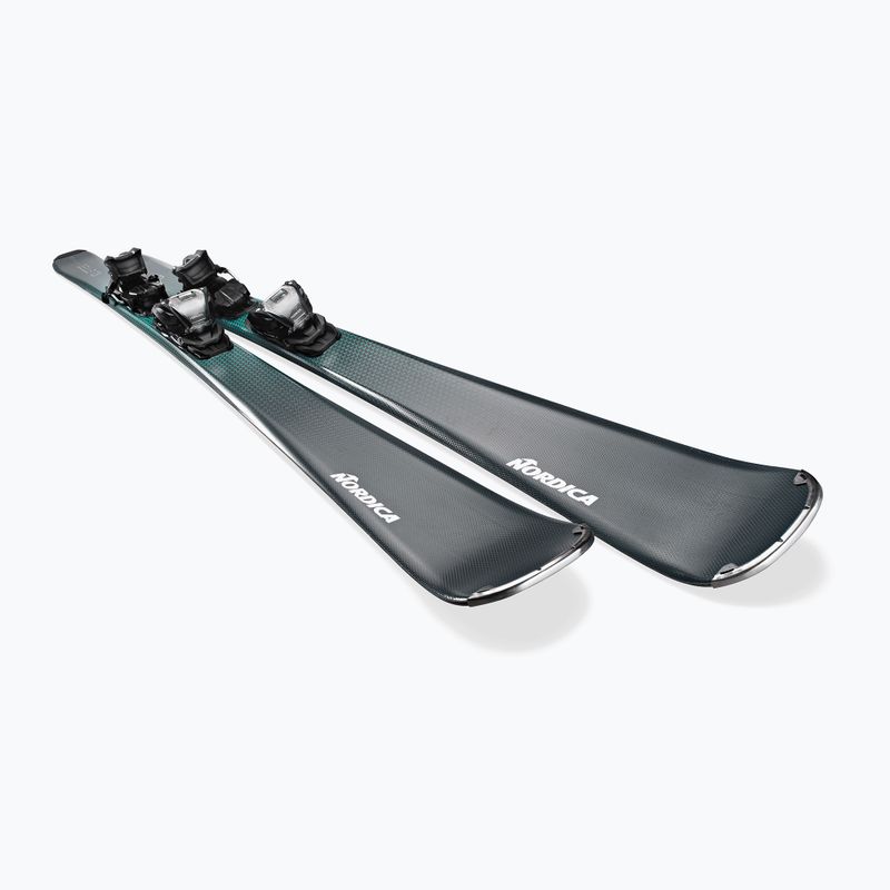 Sci da discesa femminile Nordica Belle 73 + attacchi TP2 COMP10 FDT grigio/acqua 2