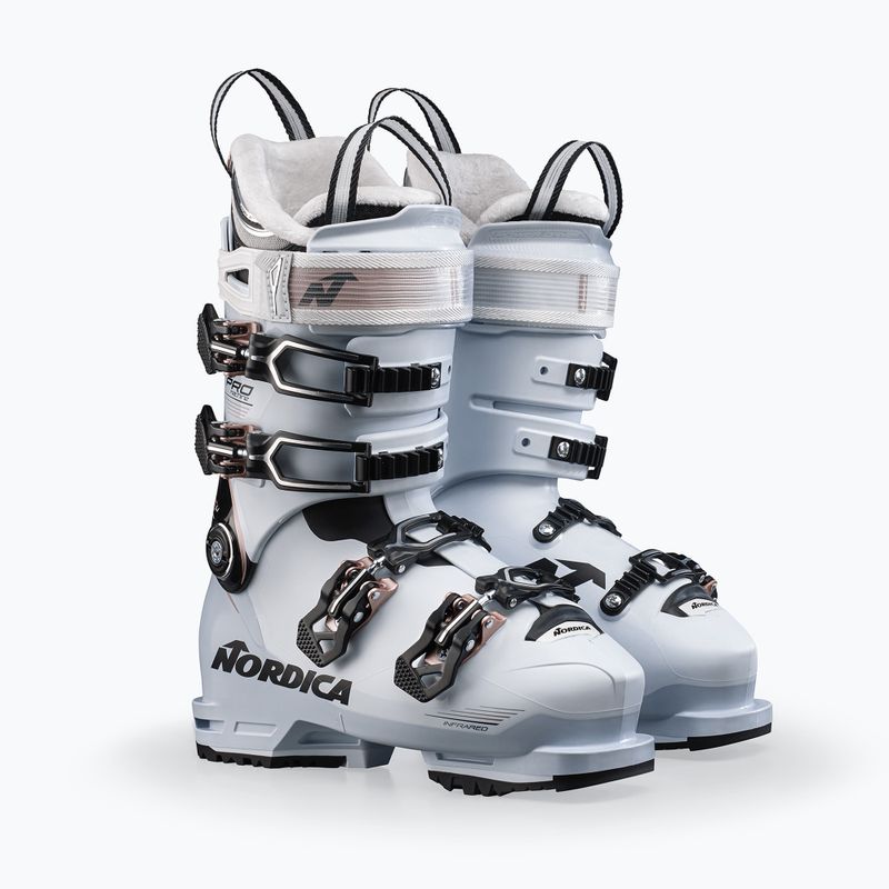 Scarponi da sci da donna Nordica Pro Machine 105 W GW bianco/nero/rosa 6