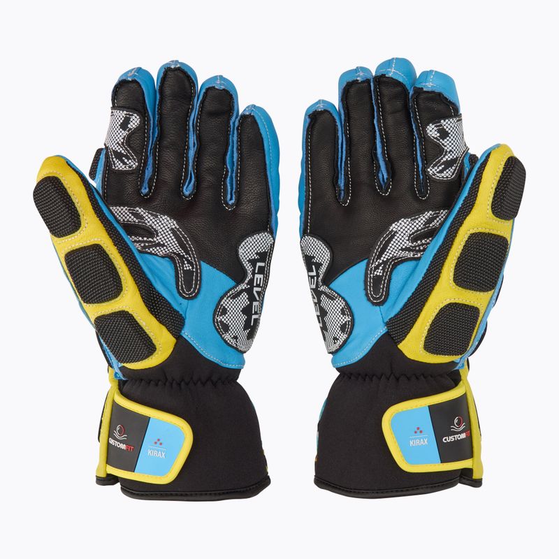 Guanto da sci Level Worldcup CF giallo/blu 3