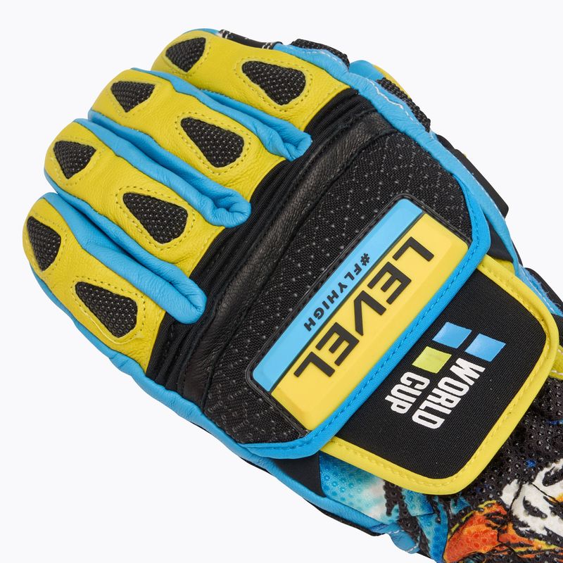 Guanto da sci Level Worldcup CF giallo/blu 5