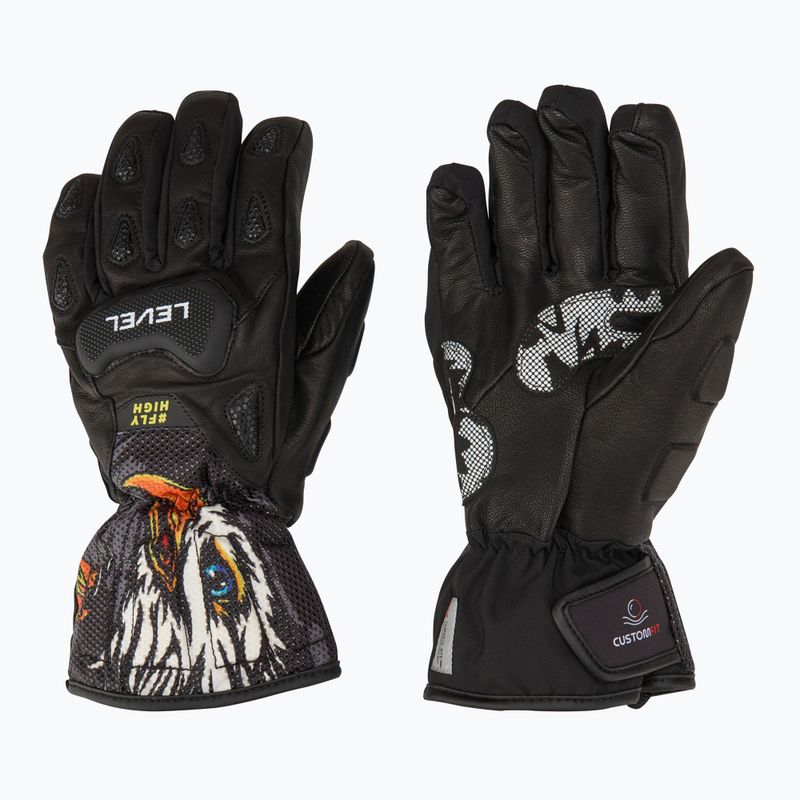 Guanto da sci per bambini Level Sq JR CF pk nero