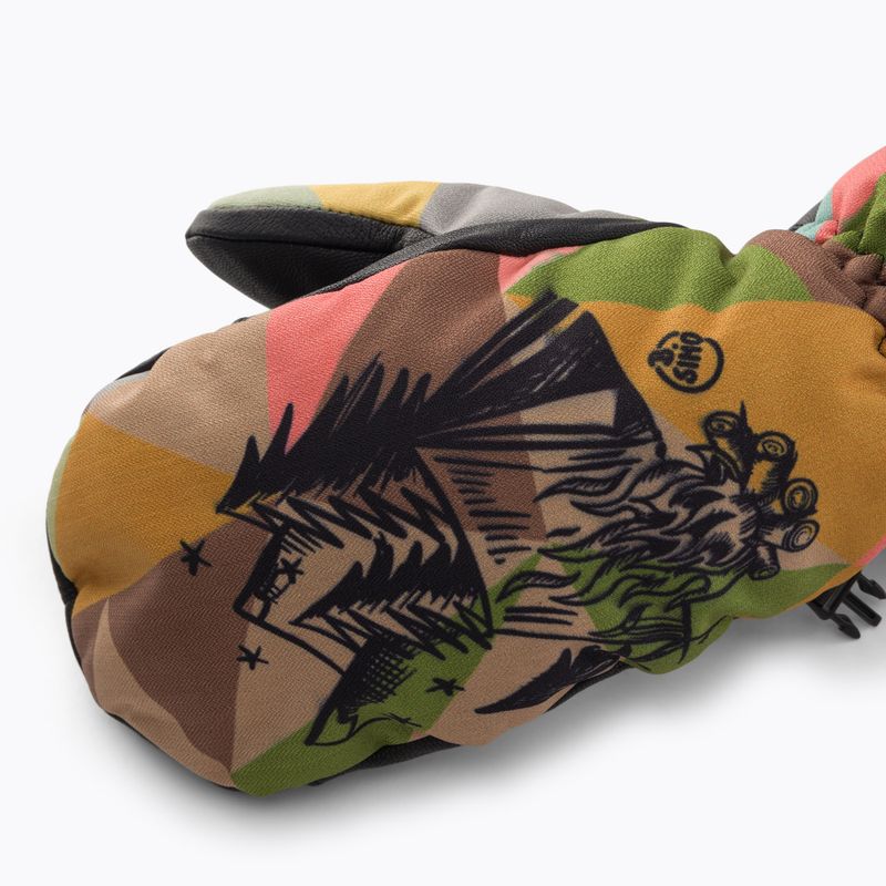 Level Vertigo Mitt Guanti da sci per bambini in legno Teen 5