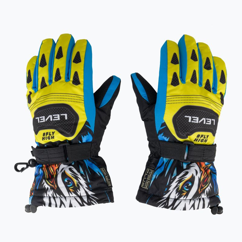 Guanti da sci Level Junior giallo/blu 2