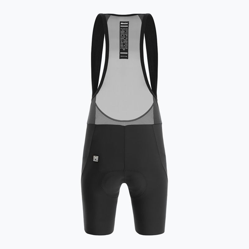 Pantaloncini da ciclismo Santini Sleek Raggio donna nero 2