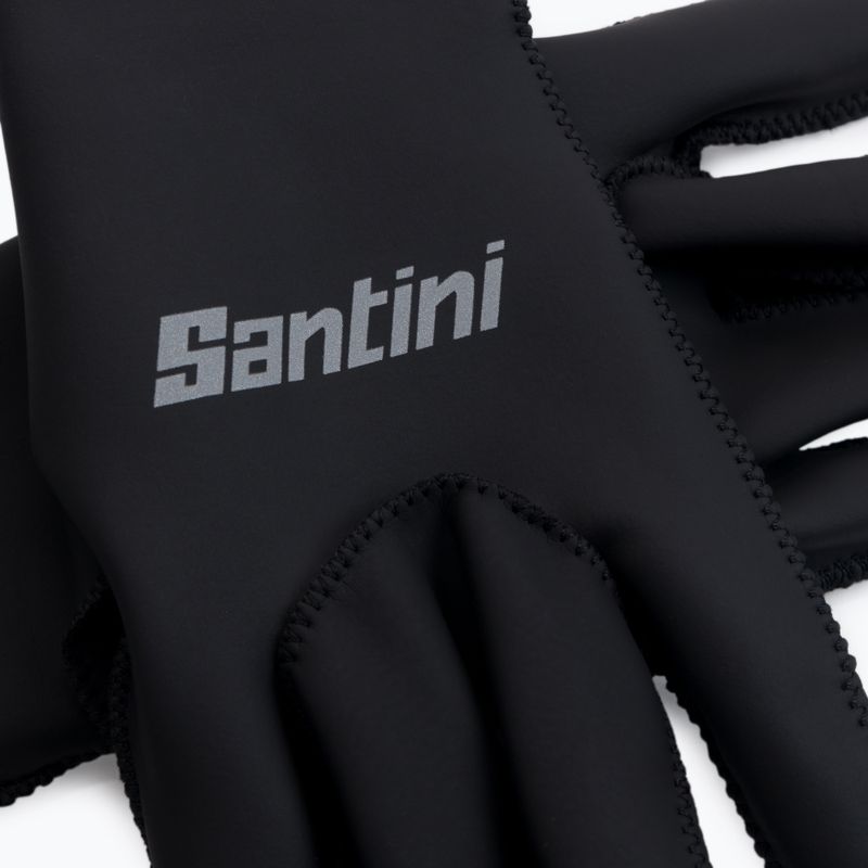 Guanti da ciclismo Santini Vega Xtreme nero 4