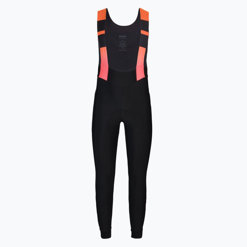 Pantaloni da ciclismo Santini Command Super Warm neri da uomo