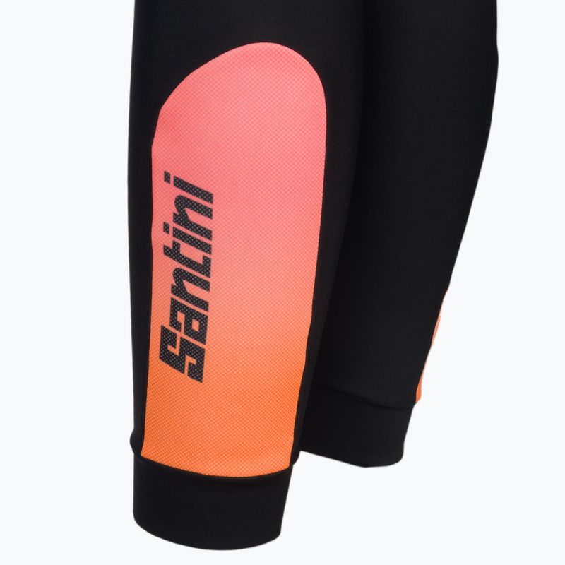 Pantaloni da ciclismo Santini Command Super Warm neri da uomo 3