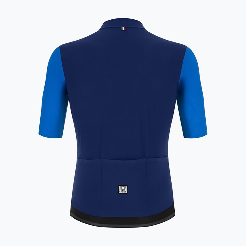 Santini Redux Vigor maglia ciclismo uomo blu royal 2