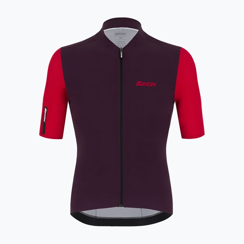 Maglia da ciclismo Santini Redux Vigor rosso da uomo 5