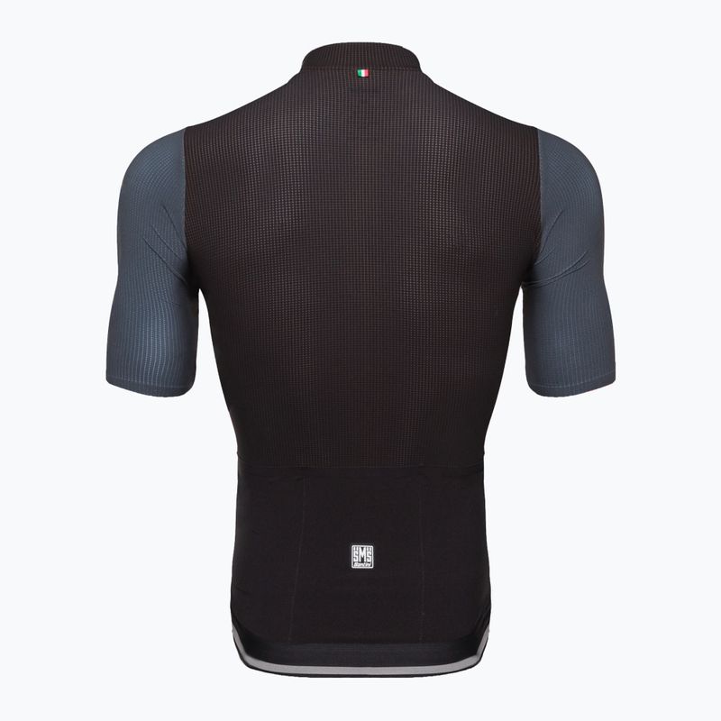 Maglia da ciclismo Santini Redux Vigor nera per uomo 2