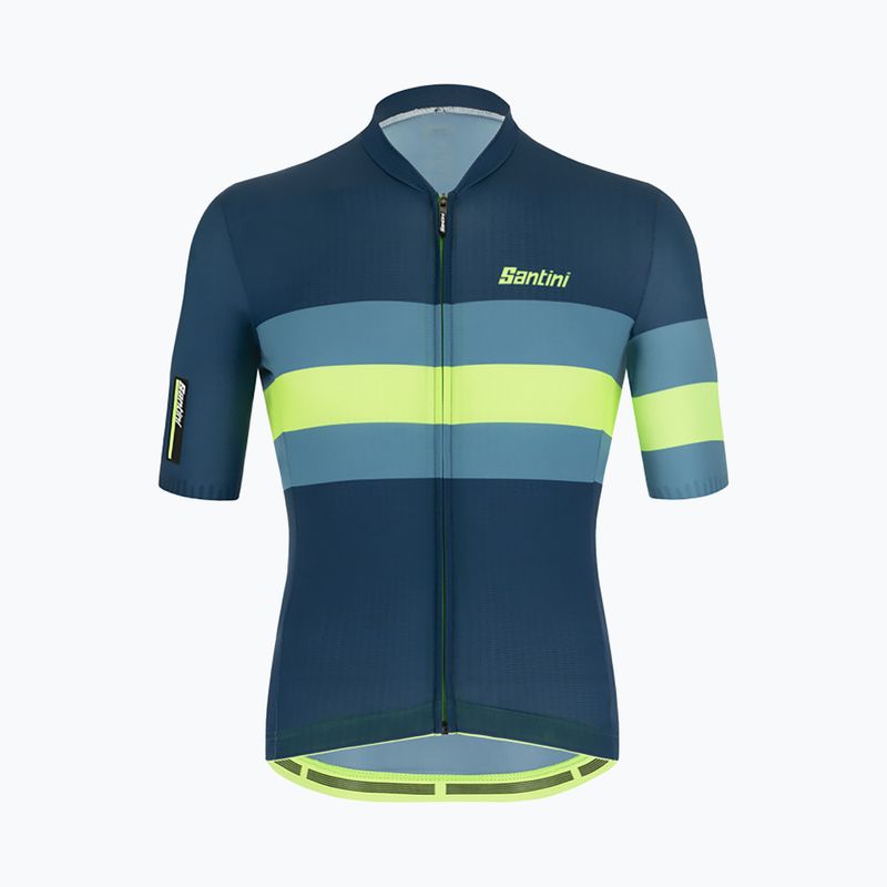 Maglia da ciclismo Santini Ecosleek Bengal fluor verde da uomo