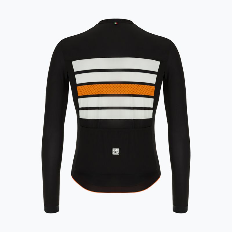 Felpa da ciclismo Santini Ecosleek Bengala bianca da uomo 2
