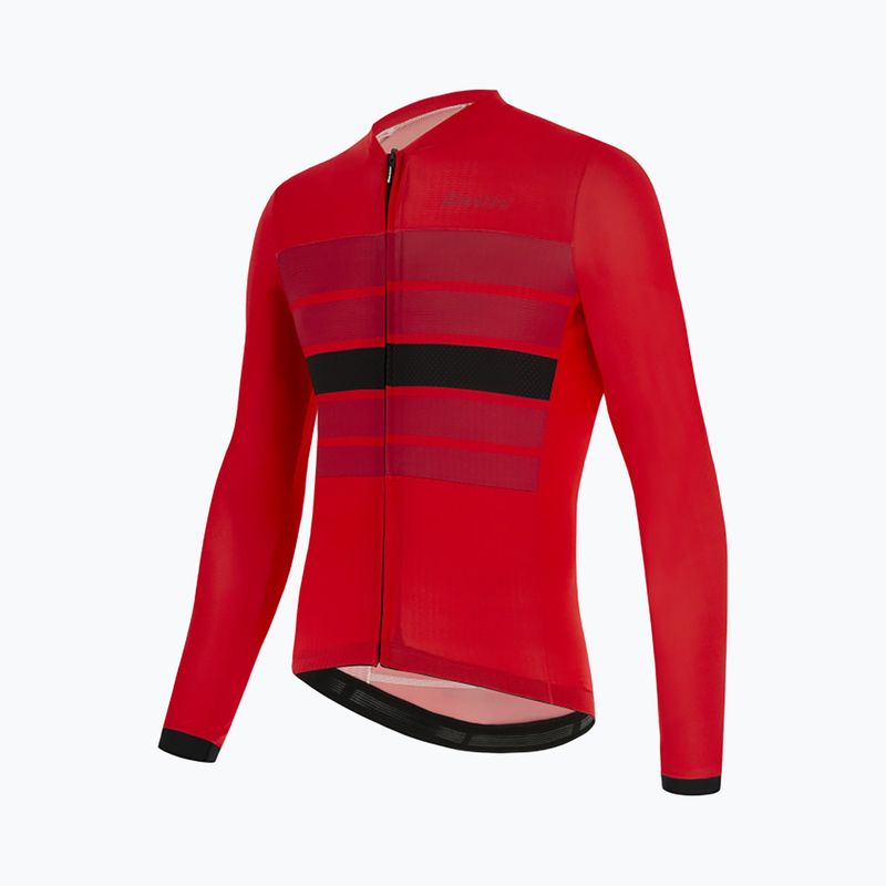 Felpa da ciclismo da uomo Santini Ecosleek Bengala rosso 6