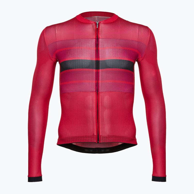 Felpa da ciclismo da uomo Santini Ecosleek Bengala rosso