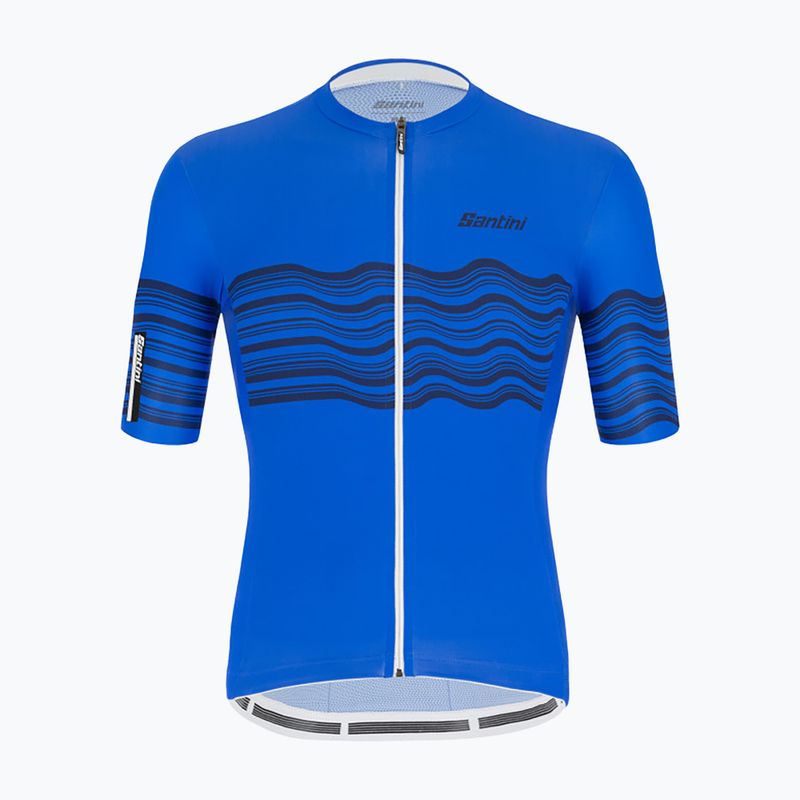 Maglia ciclismo Santini Tono Profilo uomo blu royal