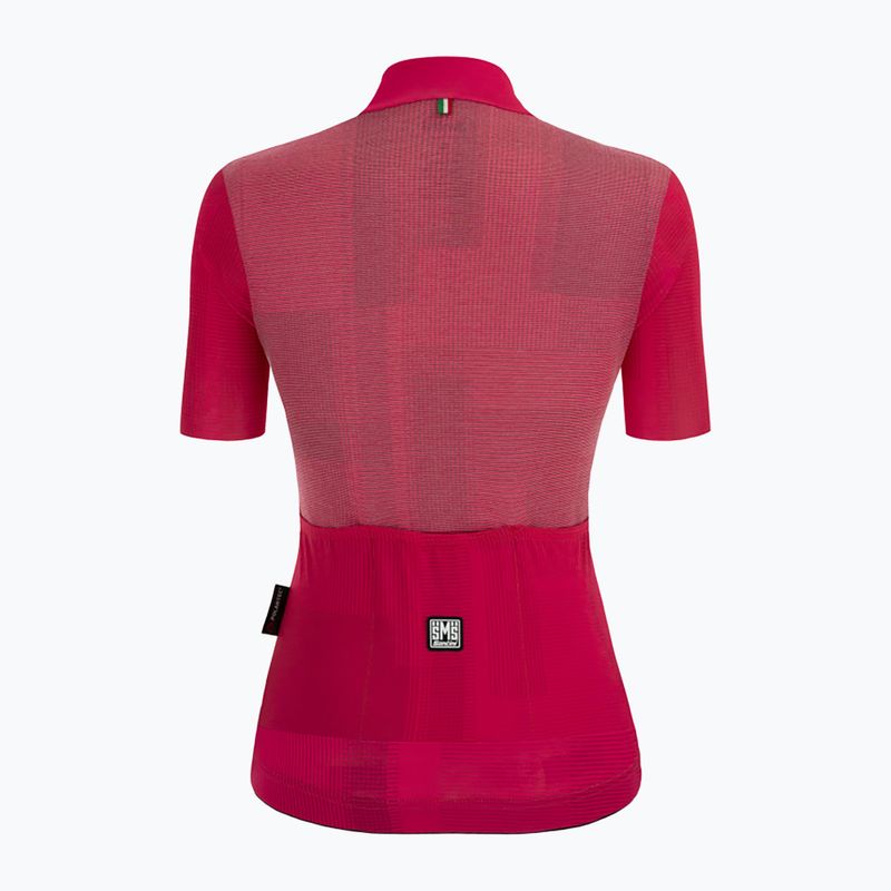 Maglia da ciclismo Santini Delta Kinetic lampone donna 2
