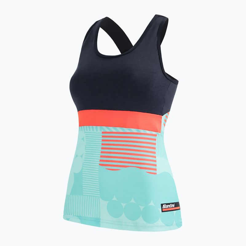 Maglia ciclismo donna Santini Scia Optic aqua 3