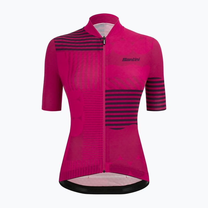 Maglia ciclismo donna Santini Giada Optic raspberry