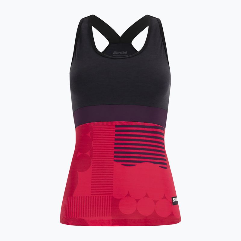 Maglia ciclismo donna Santini Scia Optic raspberry