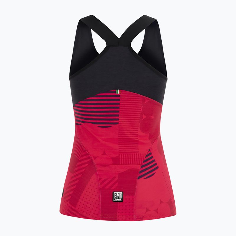 Maglia ciclismo donna Santini Scia Optic raspberry 2