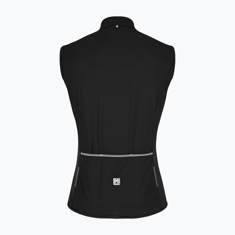 Gilet da ciclismo donna Santini Nebula Puro nero 2