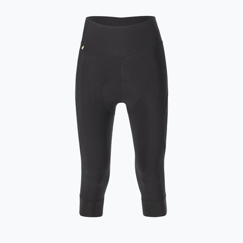 Pantaloncini da ciclismo donna Santini Alba 3/4 nero